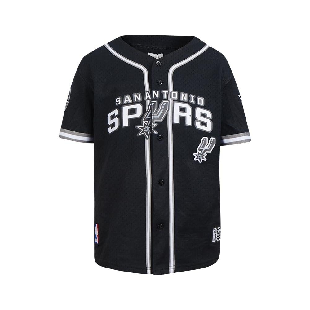 Pro Standard Big Boys NBA Mesh Button Down Mesh Top, Black/Grey, M โ image 1