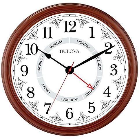 Bulova Daily Wall Clock, 18" Cover