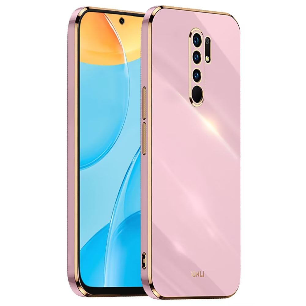 EASSGU Custodia per Redmi 9T (4G) (6.53 Inches), Cover per Telefono in Stile Business con Retro in PU Pelle - Azzurro