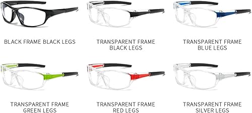 Miniatura 4 de mincl Gafas de seguridad de lente completa envolventes con lectores, gafas de lectura de seguridad con aumento deportivo para hombres y mujeres