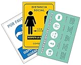 💥 Carteles para todas las situaciones derivadas de la pandemia del Coronavirus ( COVID-19) ▶ Diponemos de señalización para todo tipo de negocio y lugares. Señales de distancia social de seguridad, uso de guantes, mascarilla, carteles de medidas preventivas... etc. Encuentra todos nuestros carteles de aviso e información buscando en "Carteles Coronavirus Boemy" en la caja de búsqueda.