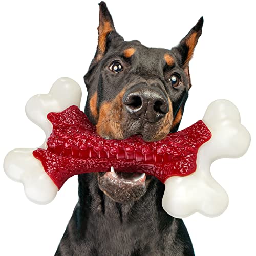 Tough Dog Toys, Toys for Aggressive Chewers Large Breed, Chew Dogs, Bone Toy Nylon Dogs Extreme Indestructible