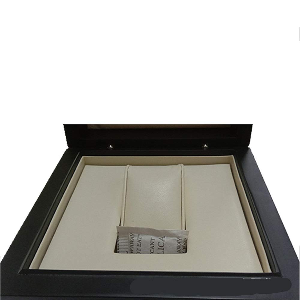 Cajas de Relojes Negro de alto brillo reloj del cuadrado cajas madera joyería visualización contador Box para Cumpleaños Navidad