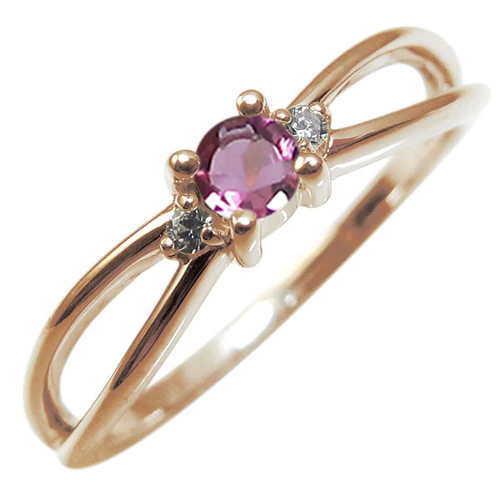 Amazon | [プレジュール] ピンクトルマリン リング K18 ピンク