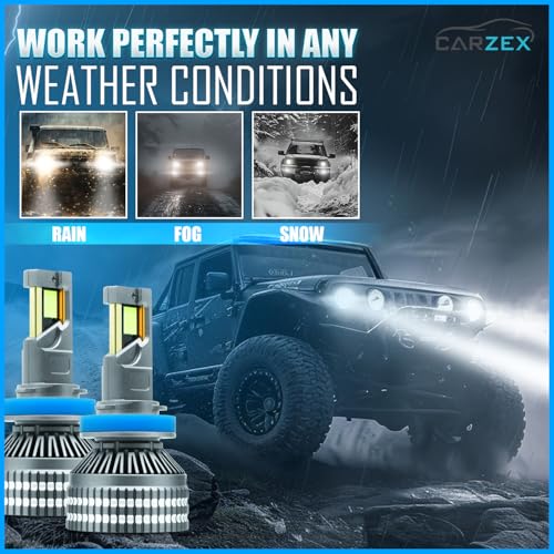 Carzex Crystal Eye LED Fog Light Bulbs H8/H11/H16 245g - Image 6