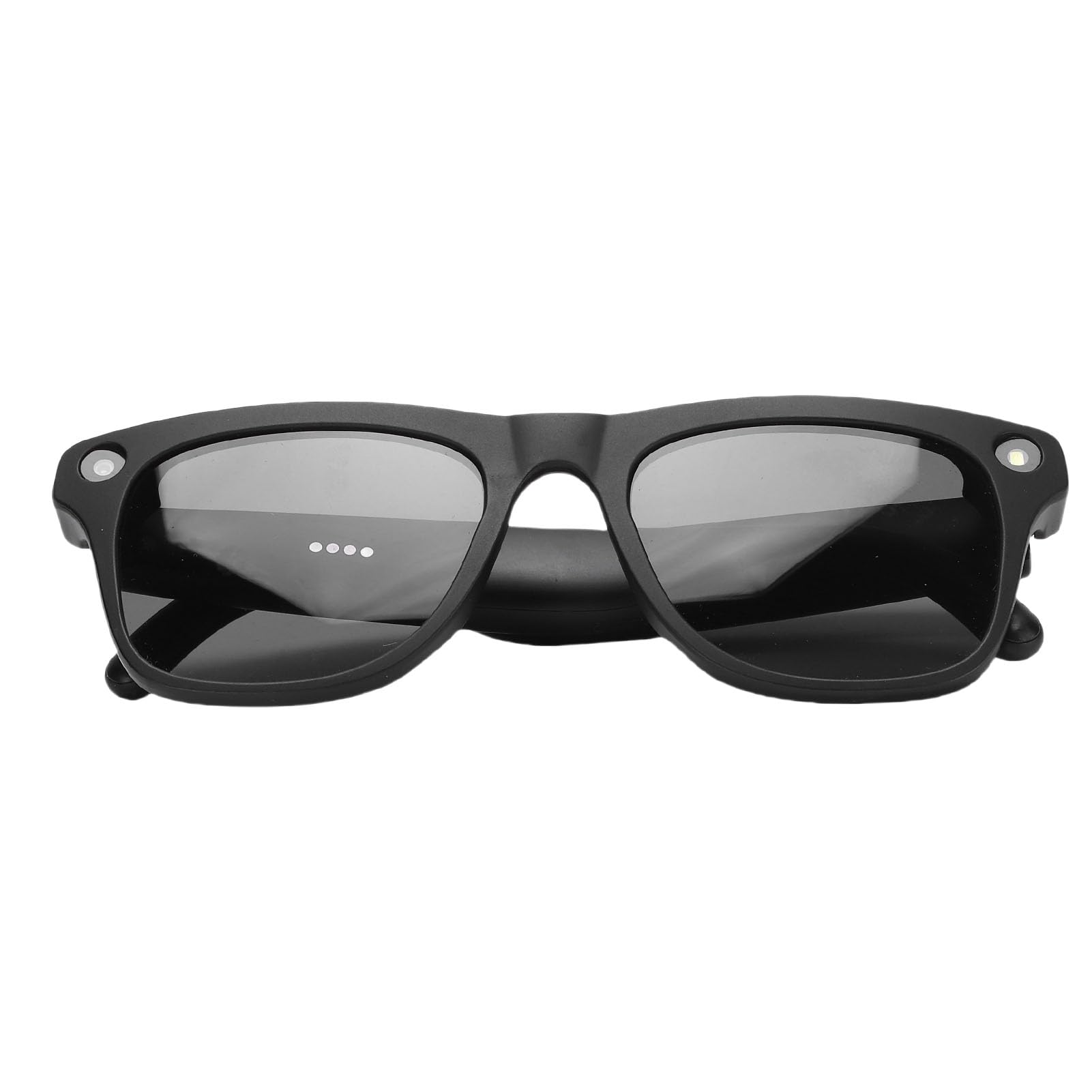 4k camera glasses, ai smart glasses with real time translation & visual dialogue, bluetooth 5.4 audio sunglasses with microphone & speaker, flash, voice assistant (black)