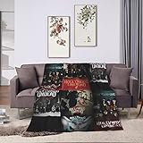 DjkwePD Hollywood Rock Band Undead Blanket Flannel Fleece Plush Throw Blanket All Seasons Lightweight Air Conditioner Super Blanket for Living Room/Bedroom/Sofa/Camping 50'x40'