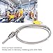 BAFOVY K Type Thermocouple, Temperature Sensor Probe with 1/8in NPT Thread 80mm Probe 1meter Cable, Stainless Steel Wire for Industrial Chemistry Metallurgy