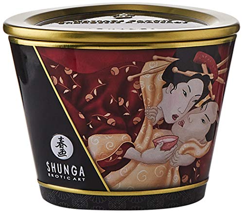 SHUNGA - MINI CARESS BY CANDELIGHT ERDBEERE UND CAVA MASSAGEKERZE 170 ML