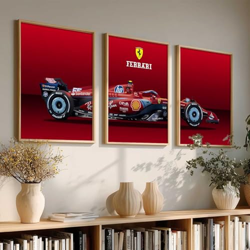Image of kotart Big Sports Car Framed Posters Gift Items for Boys Room Wall Decoration Bedroom Living Room Office Studio Decor | Car Poster Frame for Wall Decor Set Of 3 Size (13 X 17 inch)