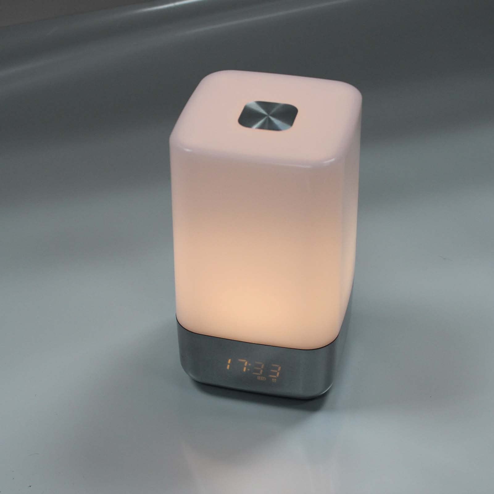 Wake-Up Light, Sveglia con Simulazione di Alba, 7 Suono Naturale e Snooze, Luce da Comodino RGB, per Bambini Adulti Camere da Letto