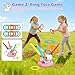 RUIDYA 3 in 1 Musical Jump, Toss Ring Game and Stomping Launch Unicorn Rocket Launcher for Kids Outdoor Toys with Remote Control, Indoor Outside Toy for Kids Ages 3-8