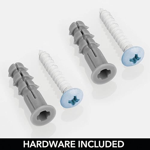 Miniatura 3 de mDesign - Canasta de almacenamiento para secadora de pelo, plancha de pelo, rizador, alisador de pelo, cepillos. Gabinete de alambre. Organizador