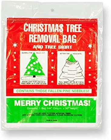 Christmas Tree Removal Bag - Disposable Tree Bag fits up to 7 Ft Tree