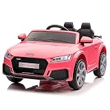 JOINATRE Licensed Audi TT RS Kids Ride On Car, 12V Battery Powered Electric Vehicle w/Parent Remote