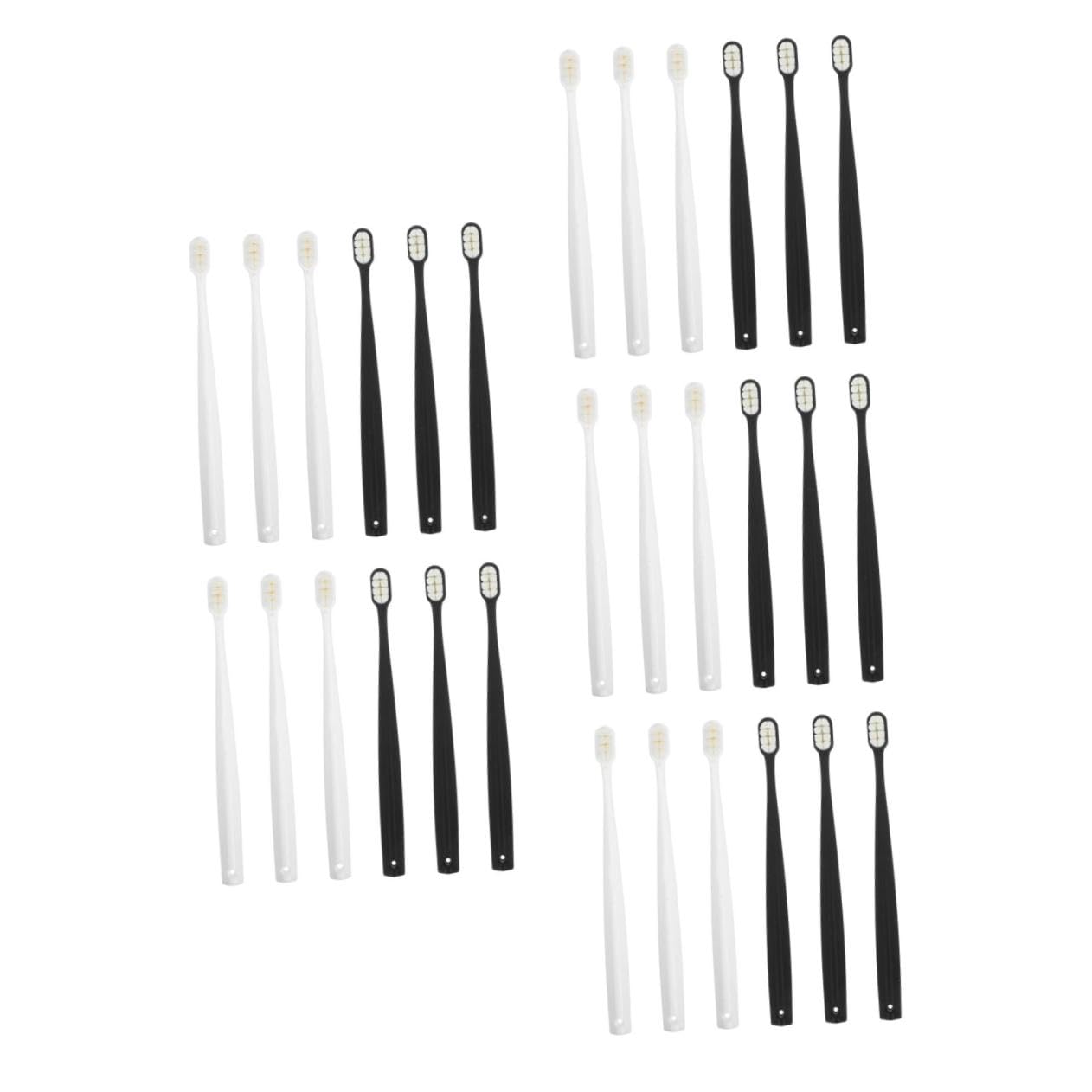 PACKOVE 30pezzi Spazzolini Da Viaggio Ultra Morbidi Per Donne Gravidanza e Set Pulizia Delicata Dei Denti Con Design Segmentato Per Gengive Sensibili