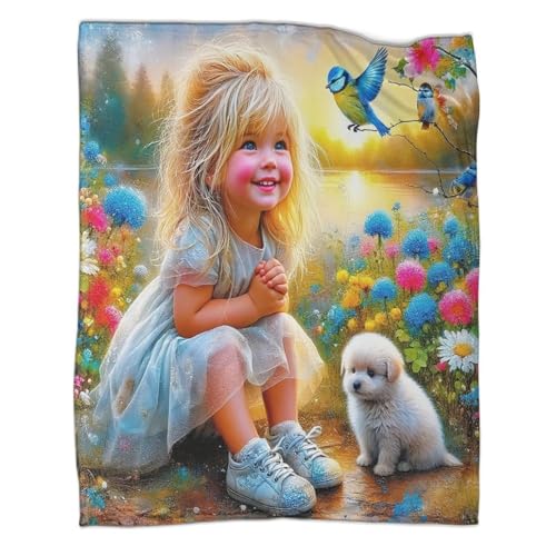 Plaid Chien en Microfibre Chaude Couverture Lit Confort Premium 150x200cm