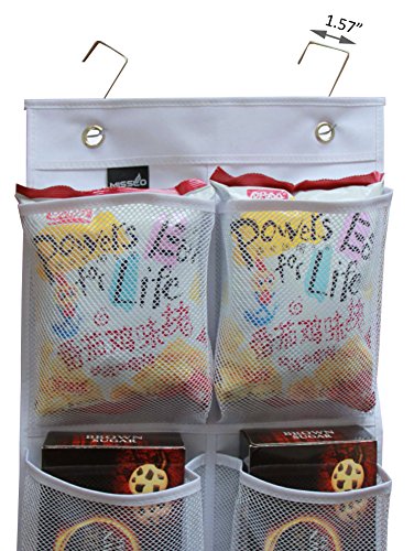 Misslo Over Door Organizer For Closet Pantry Narrow Door, Pack 2, White #TOP2
