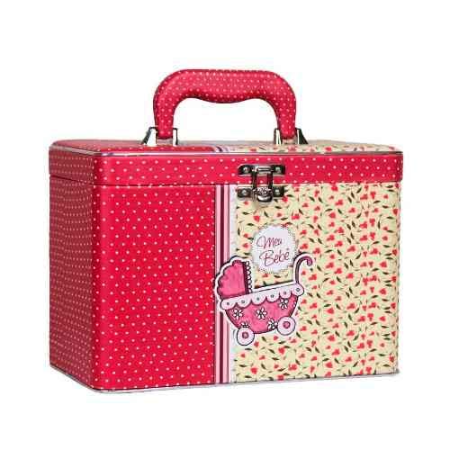 Album Maleta Bebê Rosa c/ 6 Álbuns - 600 fotos 10x15