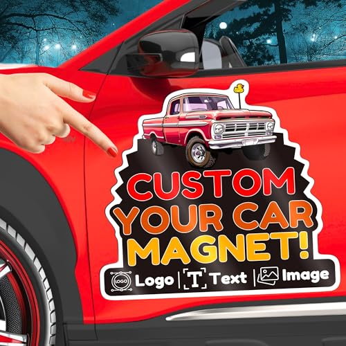 Custom Car Magnet with Your Logo ║ Advertise Your Business Vehicle Magnetic...
