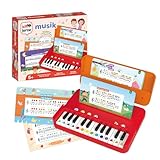 Ich lerne Musik - Musik-Lernspiele für Kinder - Noten Lernen und Melodien aufnehmen - Inkl. 12 Blättern beliebter Kinderlieder & Tragetasche - ab 5 Jahren
