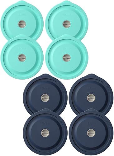 Tapas de repuesto para Pyrex 7200-PC 2 tazas y 7201-PC 4 tazas 8 unidades