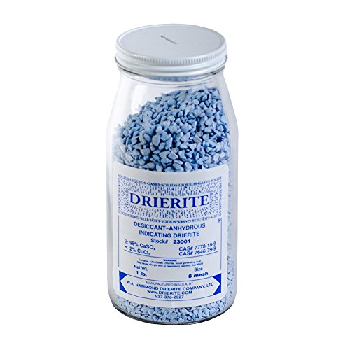 W A HAMMOND DRIERITE CO WAH 23001 EA Indicating Drierite, 1 lb, 8 Mesh, 6.5