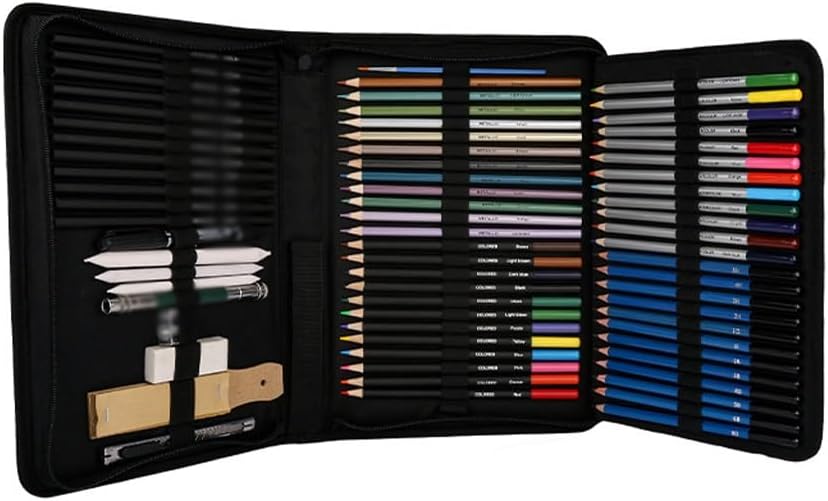 Painting Set: Neutral Sketching Color Lead Water Soluble Oil Based Art Brush Set