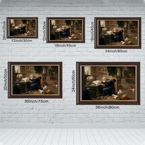 Impression alchimiste David Teniers tableau sur toile décoration bureau 30,5 x 45,7 cm - 2