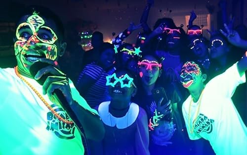 Kit 240 Itens Festa Neon Adereços + Copo + Forminhas Balada
