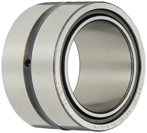INA NKI35/30 Needle Roller Bearing, With Inner Ring, Steel Cage, Open End, Oil Hole, Metric, 35mm ID, 50mm OD, 30mm Width, 12000rpm Maximum Rotational Speed