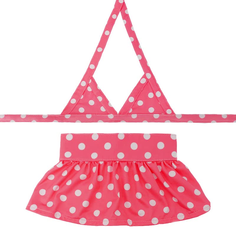 Bikini para Perro Traje de Baño Ropa de Playa para Cachorro Rosa Grande
