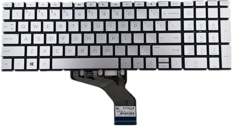 wangpeng® New Silver US Laptop Keyboard for HP 15-dy2172wm 15-dy1032ms 15-dy2056ms 15-dy2152wm Laptop Keyboard