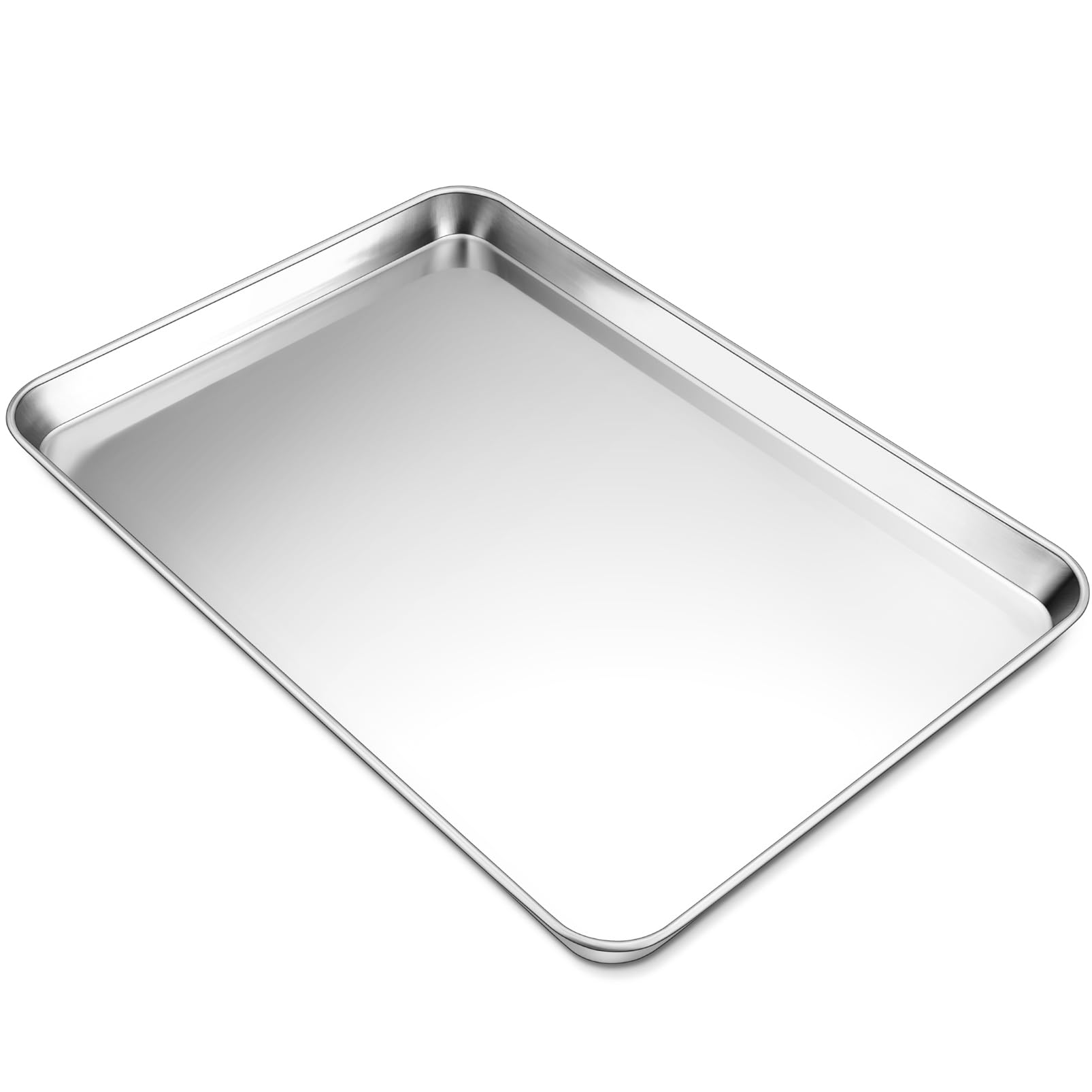 Plaque à biscuits de 49,6 cm pour four plaque de cuisson acier inoxydable polyvalente