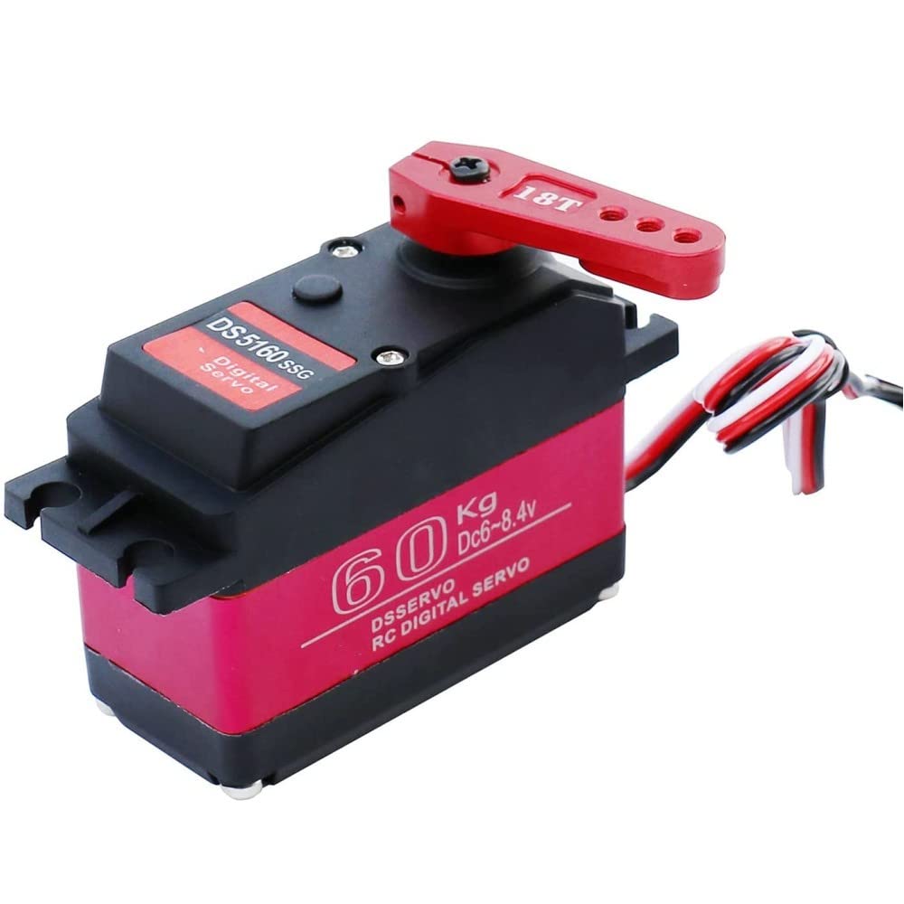 Hohes Drehmoment Wasserdicht 60 Kg 180 ° DS5160 Metall Getriebe Digital Servo für RC Robot Auto 1/6 SCX6 1/5 Baja