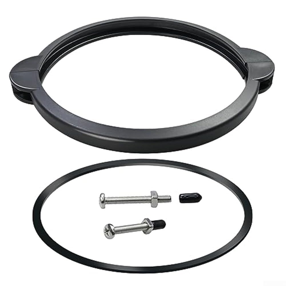 ZUZZEE Black Swimming Pool Sand Filter Pump Clamp Collar Part with O-Ring Seal Filter System, for Intex SF90110-1 Plastic
