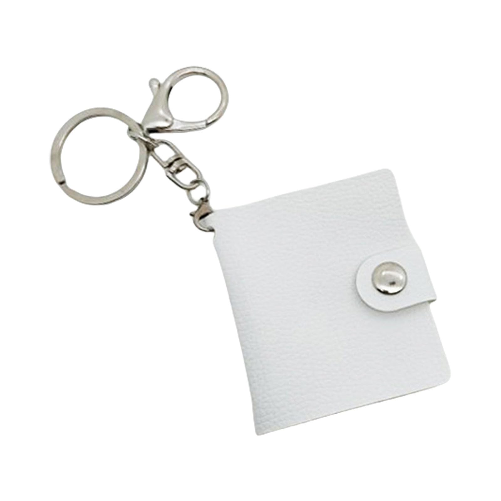 NEWFT Multipurpose Small Photo Holder Keychains Easy to Use Sturdy PU Albums Home Accessory for Stylish Outfits Daily Use