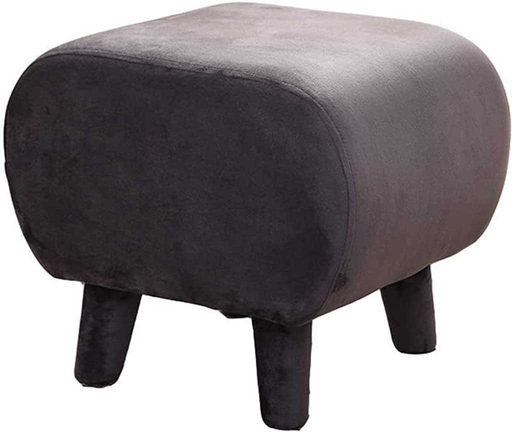 Tabouret repose-pieds tissu pouf rond bas | Chaise assise coussin décoration intérieure