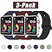 Produktbild INZAKI Kompatibel mit Apple Watch Armband 42mm 44mm, Classic Sport Ersatzband aus weichem Silikon für Armband für iWatch Serie 5/4/3/2/1, Nike +, Sport, Edition, S/M, Schwarz/Midnight Blue/Wine Red