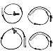 Bapmic 4 Pcs Front 34521182159 + Rear 34521182160 ABS Wheel Speed Sensor for BMW E39 528i 540i 1997-1998