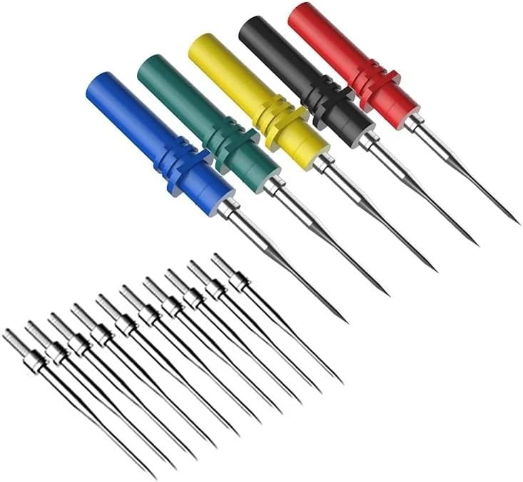 P8002 15pcs Automotive Diagnostic Test Probe Puncture Needles Oscilloscope Probe Pins Set Repair Tool Accessories HT307