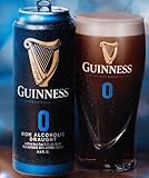 [Pack of 20] Guinness Irish Dry Stout Draught Non-Alcoholic NA Beer, Malt Beverage w/Natural Flavors- 14.9 Fl Oz