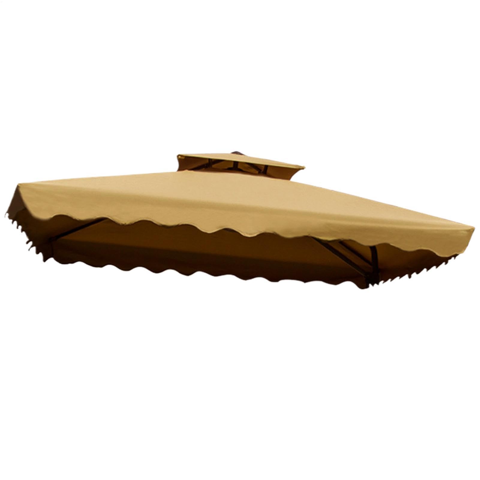 Auvent de parasol de rechange 2,5m imperméable pour modèle déporté à 4 baleines
