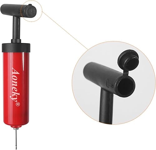 Miniatura 6 de Aoneky Mini bomba de bola deportiva - Bomba de aire portátil de mano para baloncesto, fútbol, voleibol, globos, anillos de natación, inflación