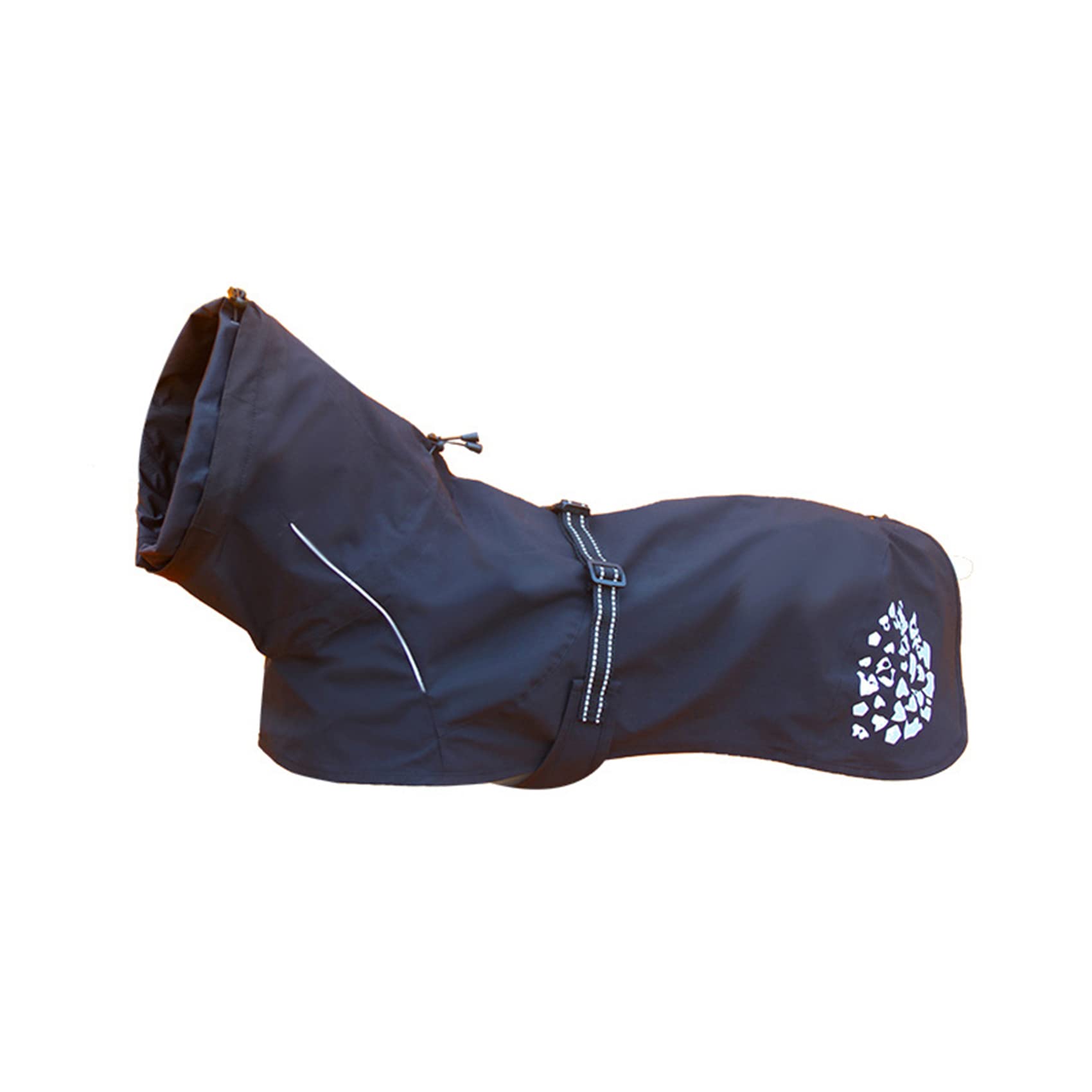 BLACK NOT BLUE Dog Jacket with Harness, Waterproof Dog Vest, High