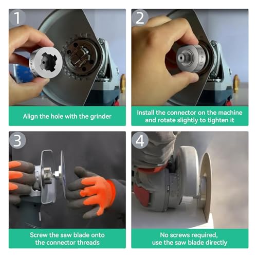 Grinder Adapter 22.23mm Stainless Steel Diamond Cores Drill Bit Adapter Angle Grinder Cutting Blade Lock Nut for XLOCK (5/8-11) 3 Grinder Adapter 22.23mm Stainless Steel Diamond Cores Drill Bit Adapter Angle Grinder Cutting Blade Lock Nut for XLOCK (5/8-11) - Image 3