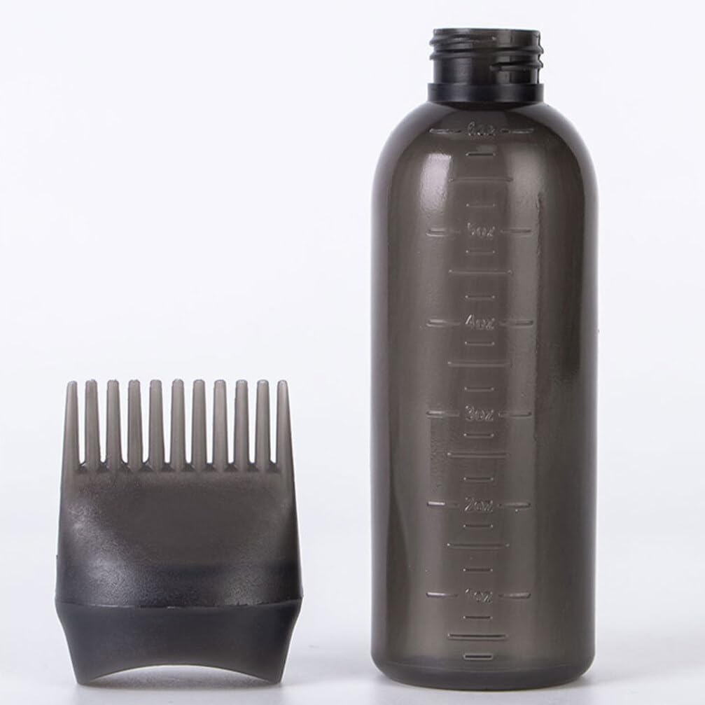 2pcs Root Comb Hair Oil Applicator Bottle Graduated Container for Dye and Oiling Easy Use Design for Salon Professionals