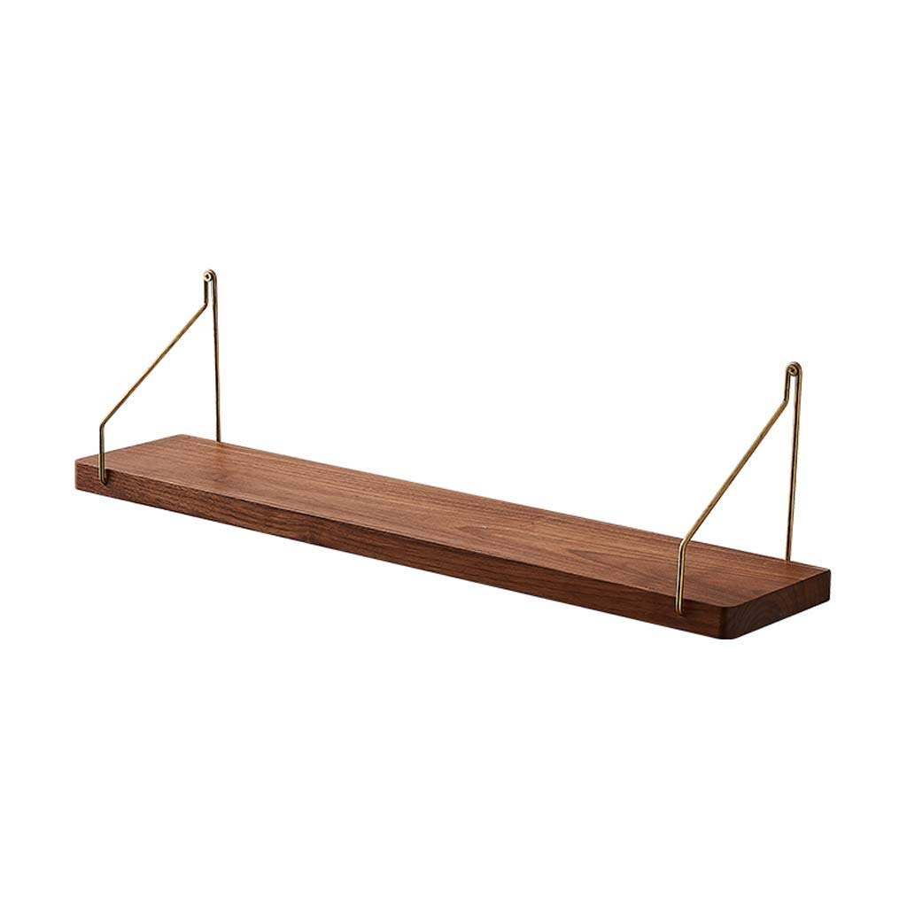Étagère murale en bois de noyer 60 cm pour sublimer la déco de votre salon