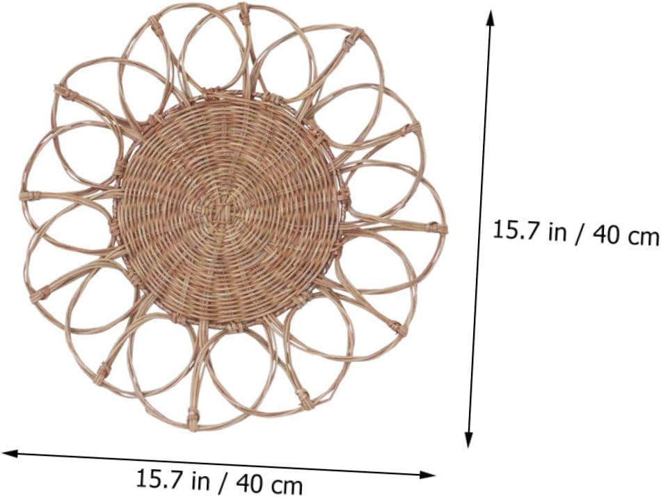 PRETYZOOM Elegant Rattan Design Pendant Wall Sculptures Home Decor Perfect for Party Layout