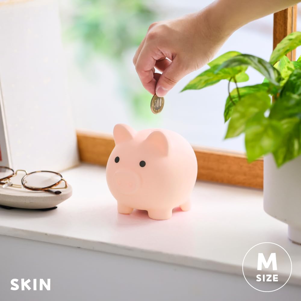 Amazon.co.jp: 貯金箱 ぶた 500円玉貯金 かわいい 割れない